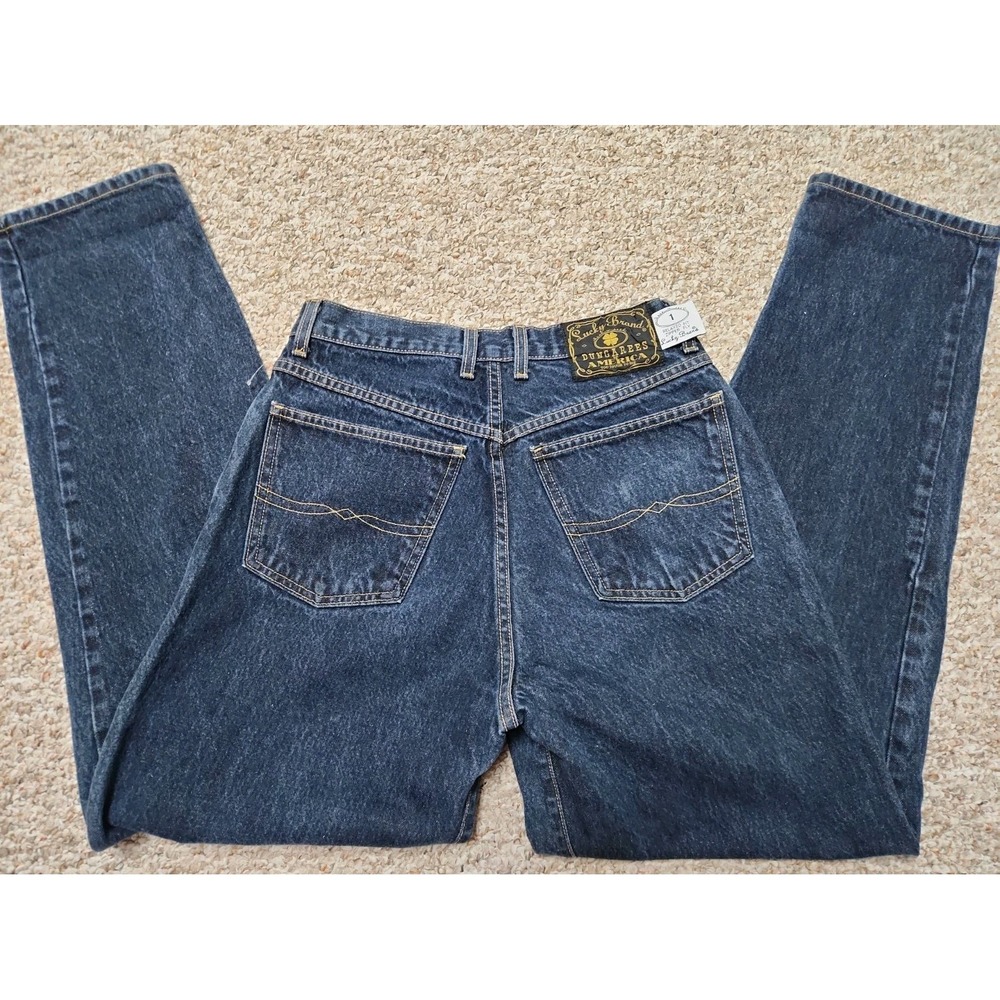Vintage 90s Lucky Brand 32 Dungarees Relaxed Fit Zipper Fly USA Made Blue Jeans